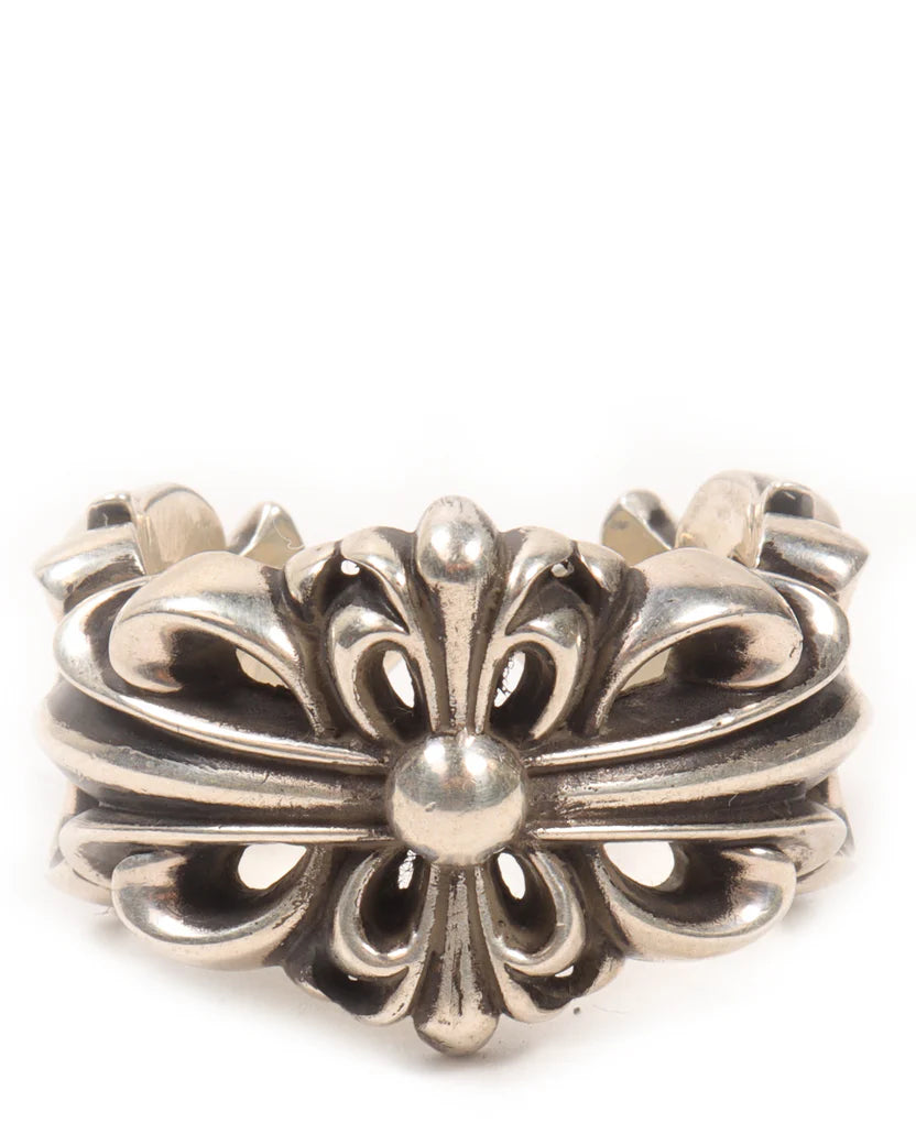 Bague Croix Florale Chrome Hearts