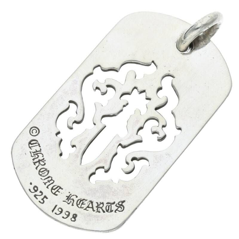 Pendentif plaque d'identité Chrome Hearts Cross