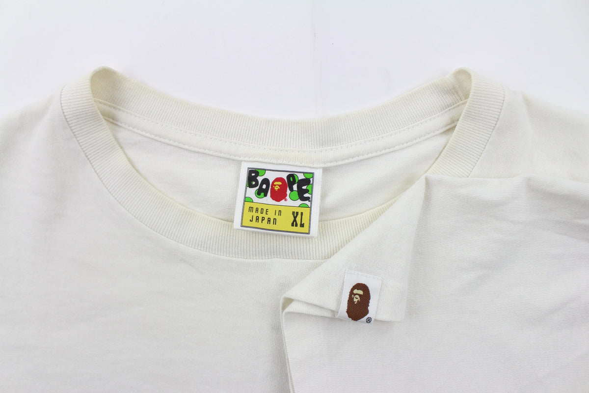 Bape Baby Milo Money Stack Tee White - SaruGeneral