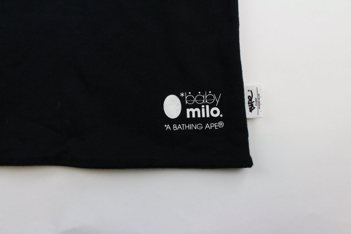 Bape Grey Milo Face Tee Black - SaruGeneral