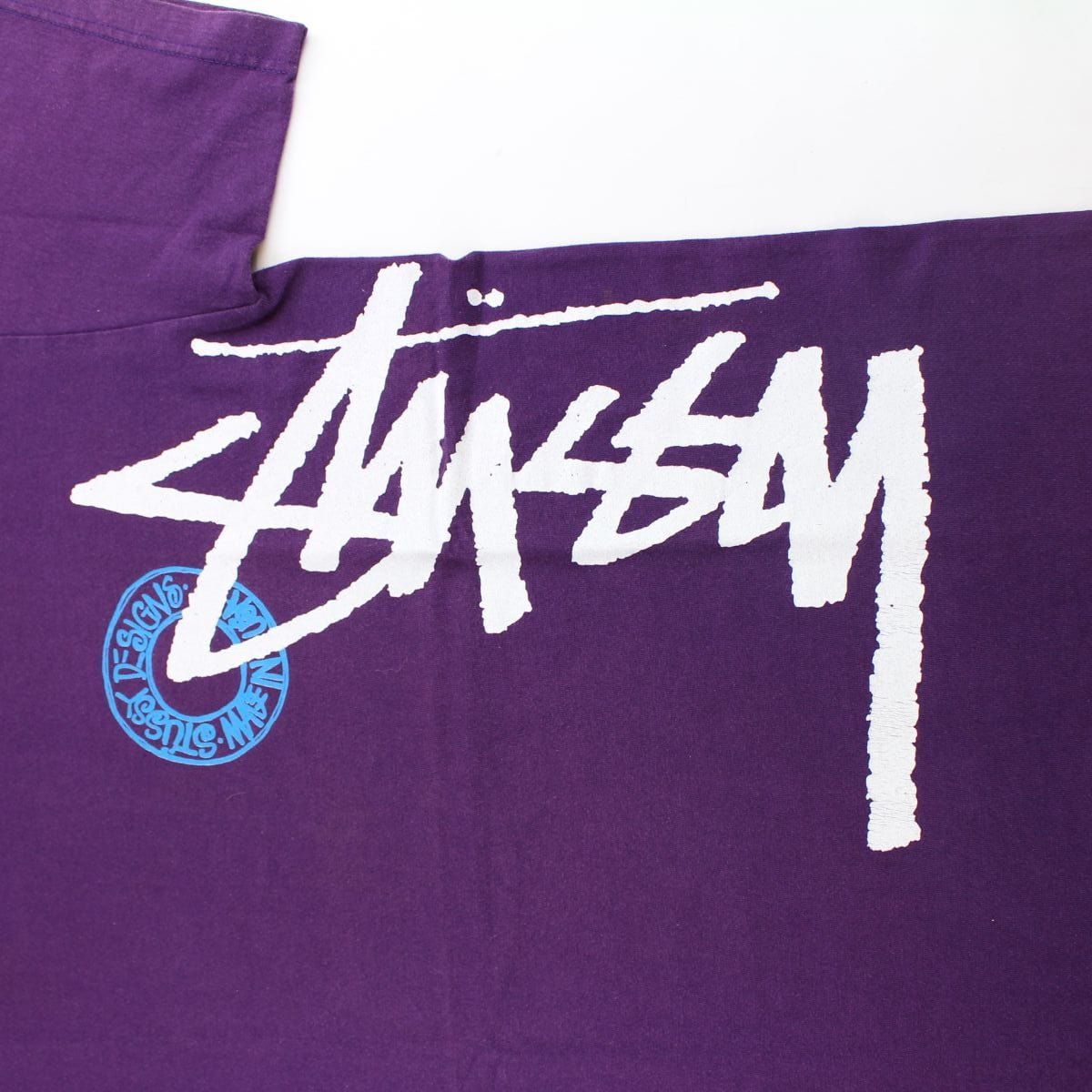 stussy side logo tee purple - SaruGeneral