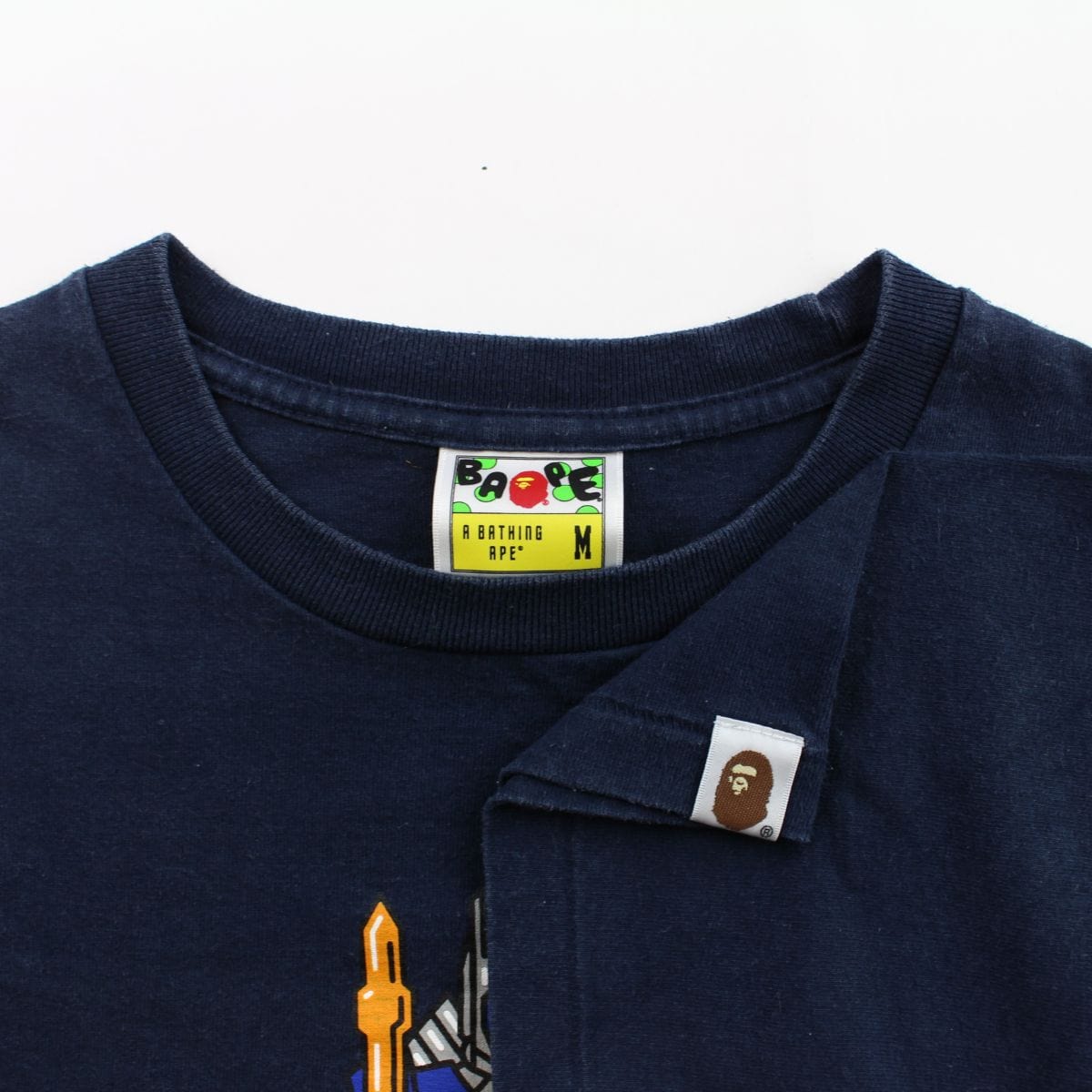 Bape Baby Milo x Transformers Logo Tee Navy - SaruGeneral