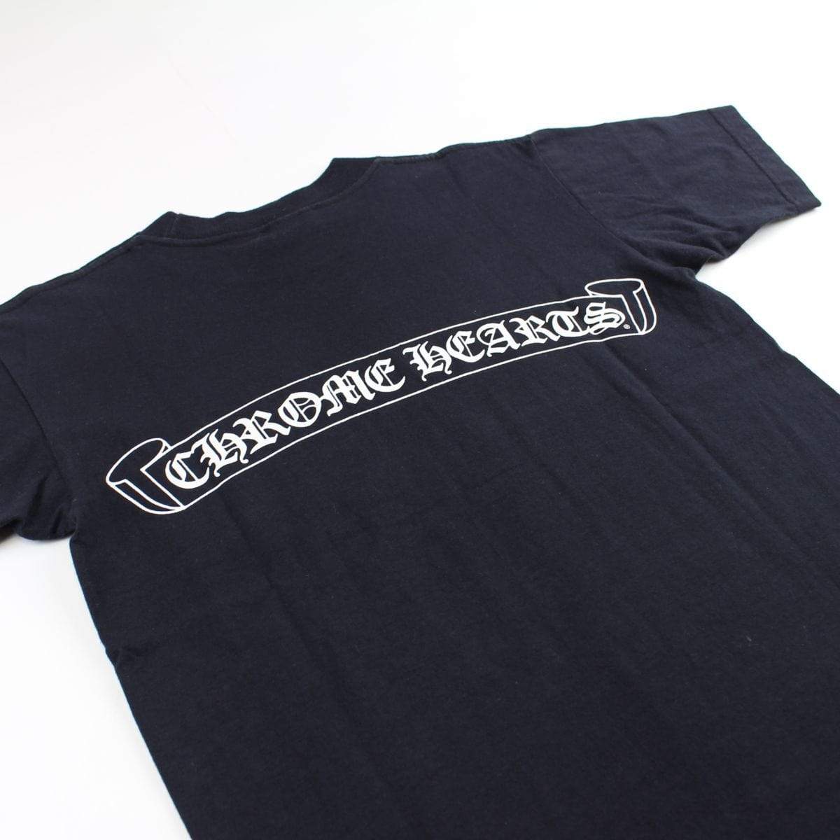 chrome hearts Ribbon backprint tee black - SaruGeneral