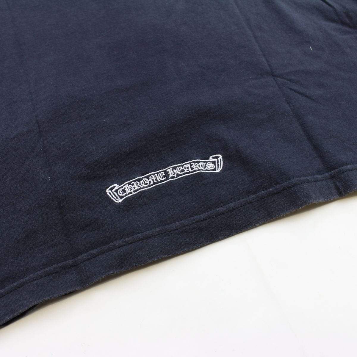 chrome hearts stitched red pocket logo ls black - SaruGeneral