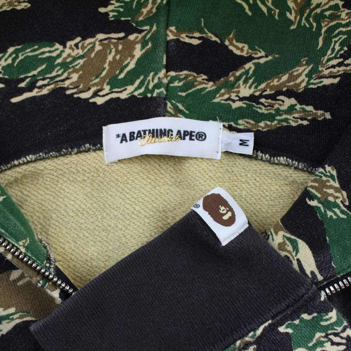 Bape Green Tiger shark hoodie - SaruGeneral