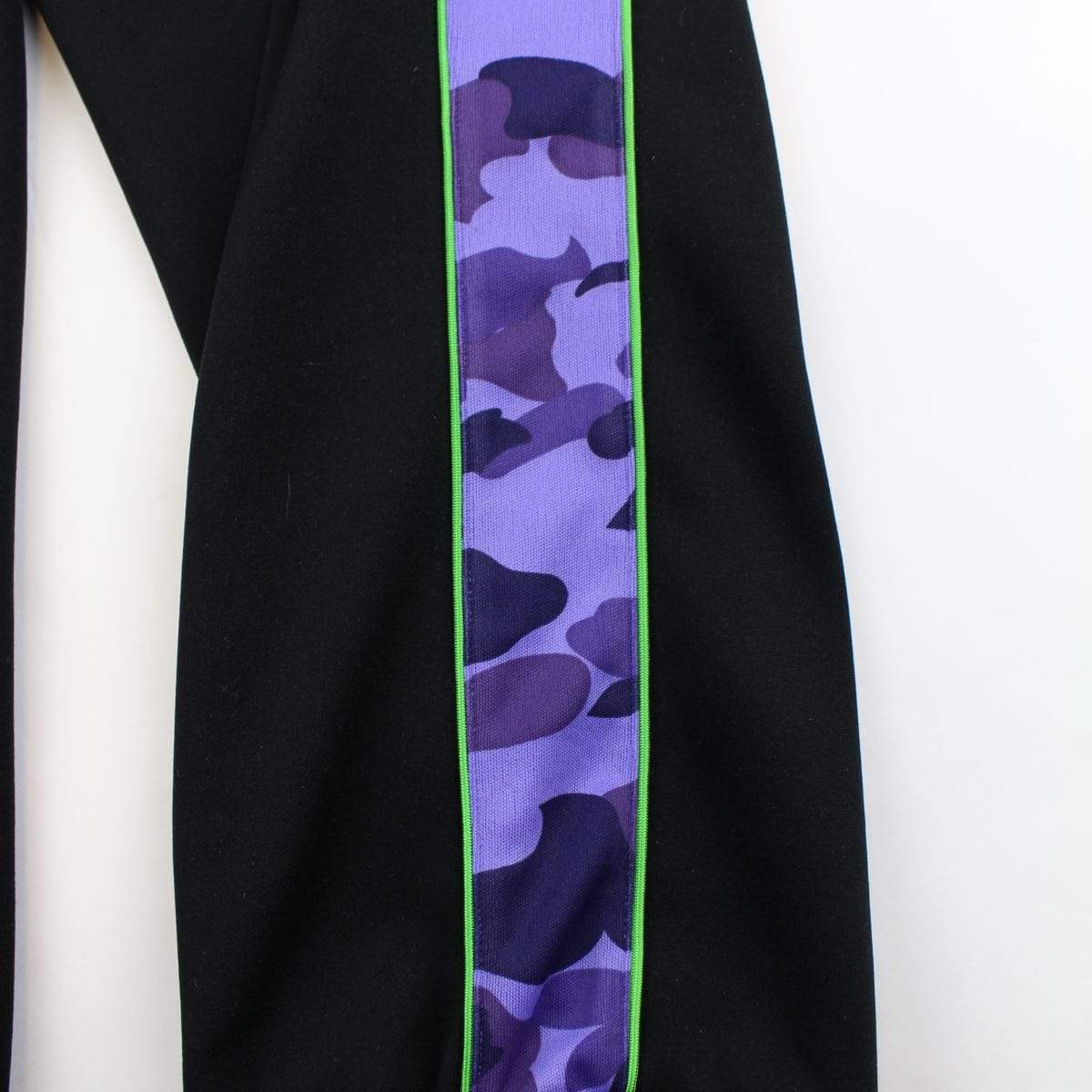bape purple camo black track pants - SaruGeneral