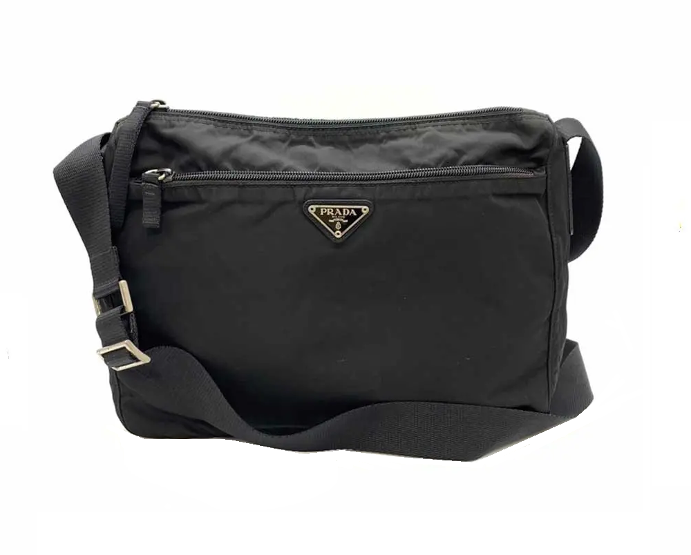 prada nylon hip bag black - SARUGENERAL