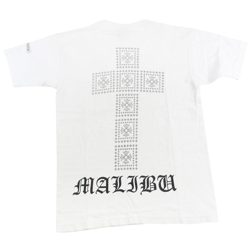 chrome hearts Malibu square cross tee white - SaruGeneral