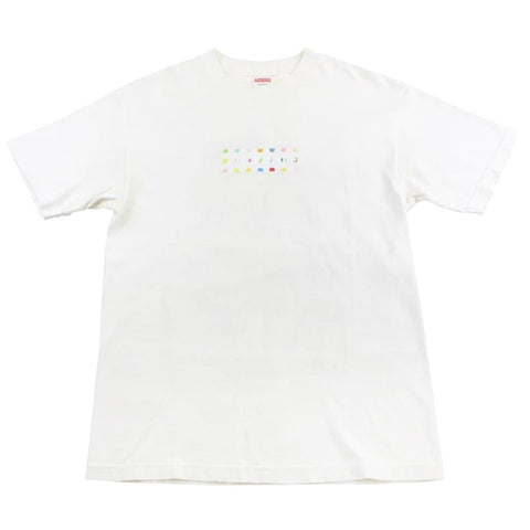 T-shirt Supreme Hirst Box Logo blanc 2009