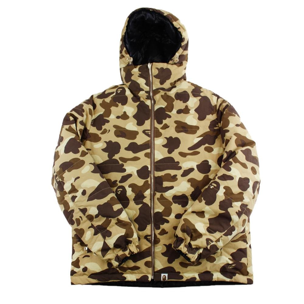Bape Desert Camo Reversible Puffer Jacket - SaruGeneral