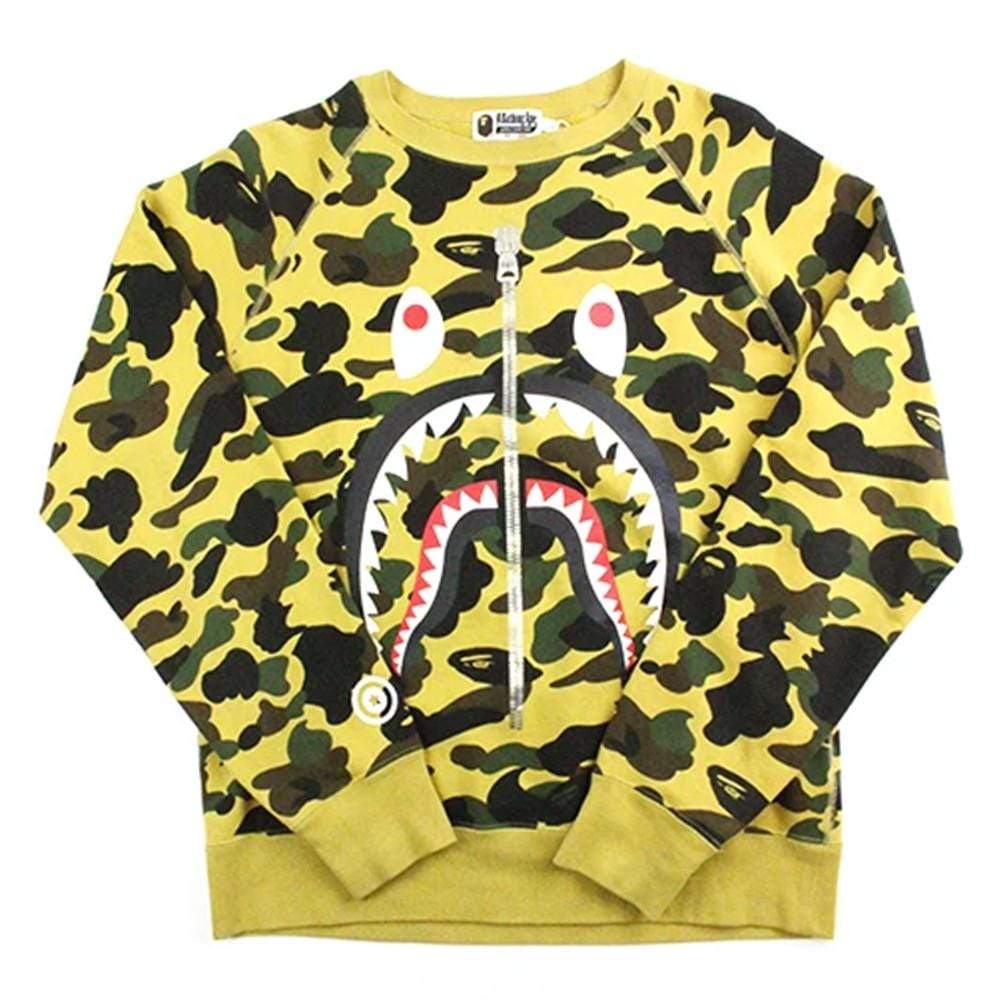 Bape 1st Yellow Shark Crewneck - SaruGeneral