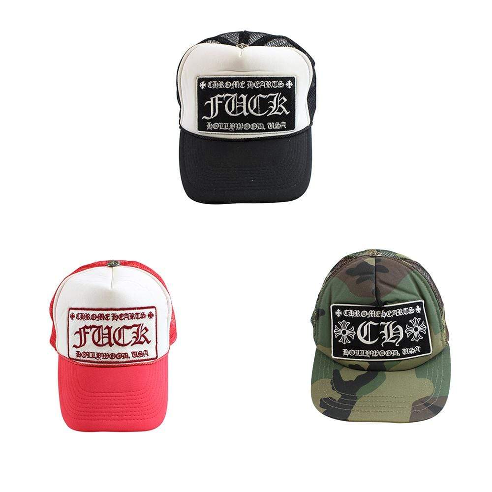 chrome hearts CH trucker red, Black & Green camo set - SaruGeneral