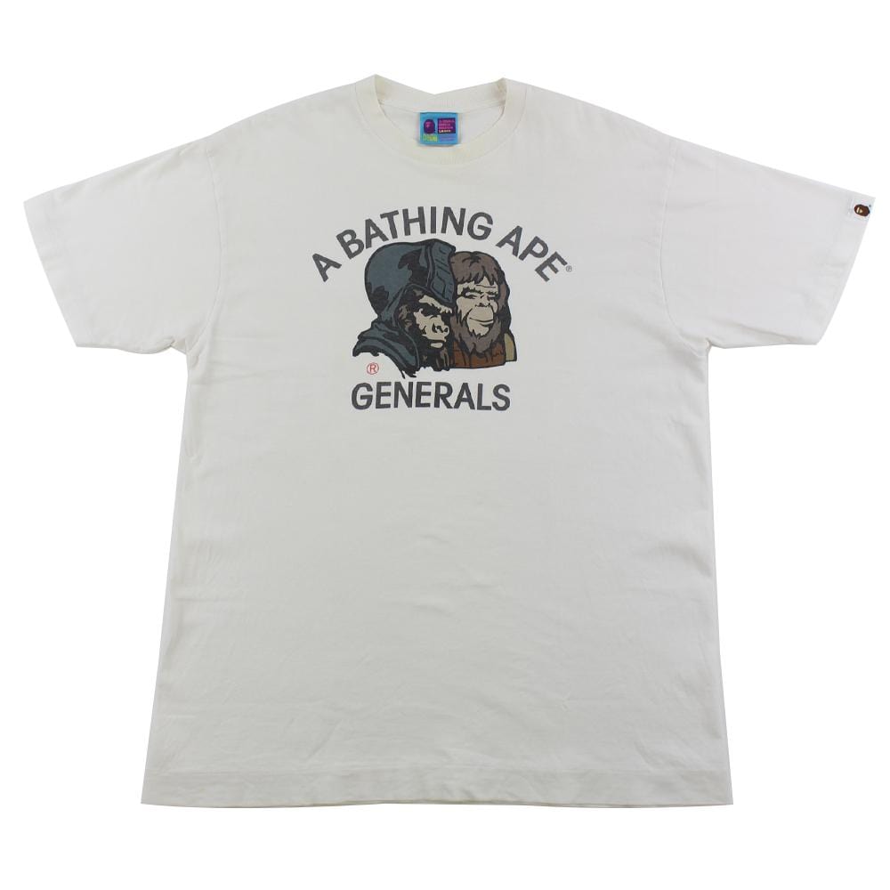 bape original generals tee white - SaruGeneral