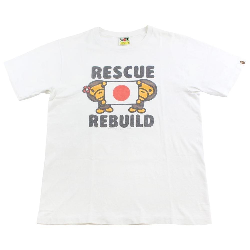 bape milo japan relief tee white - SaruGeneral