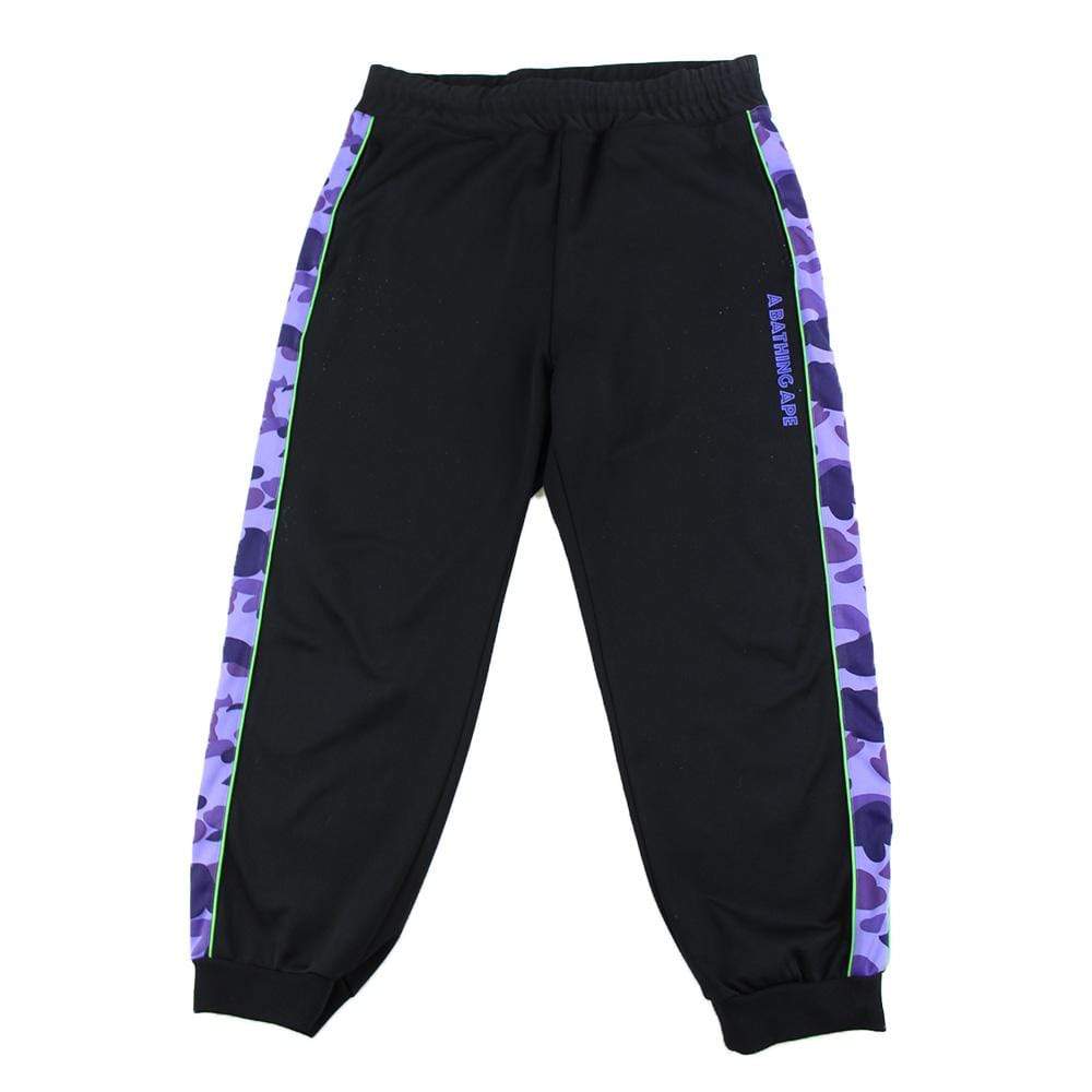 bape purple camo black track pants - SaruGeneral