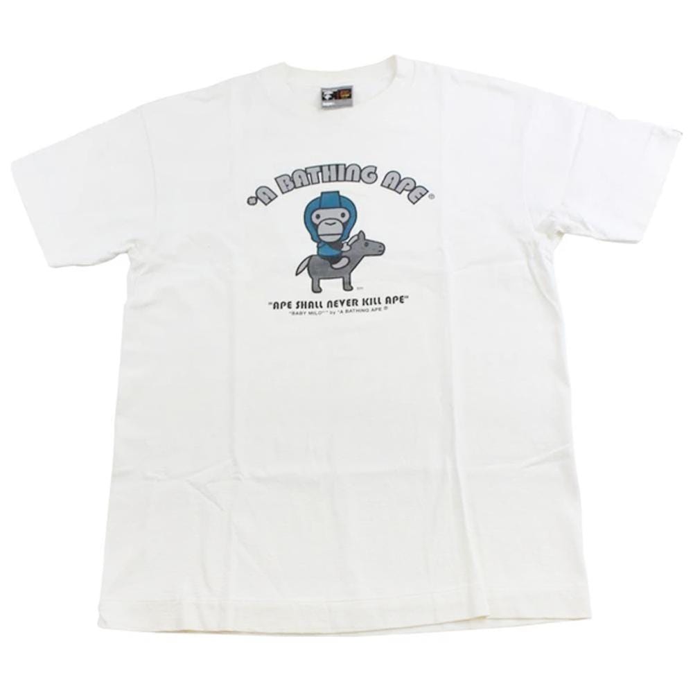 bape milo horse tee white - SaruGeneral