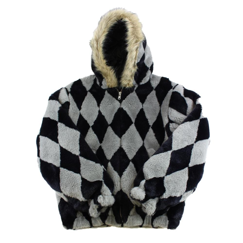 Supreme Diamond Faux Fur jacket AW18 - SaruGeneral