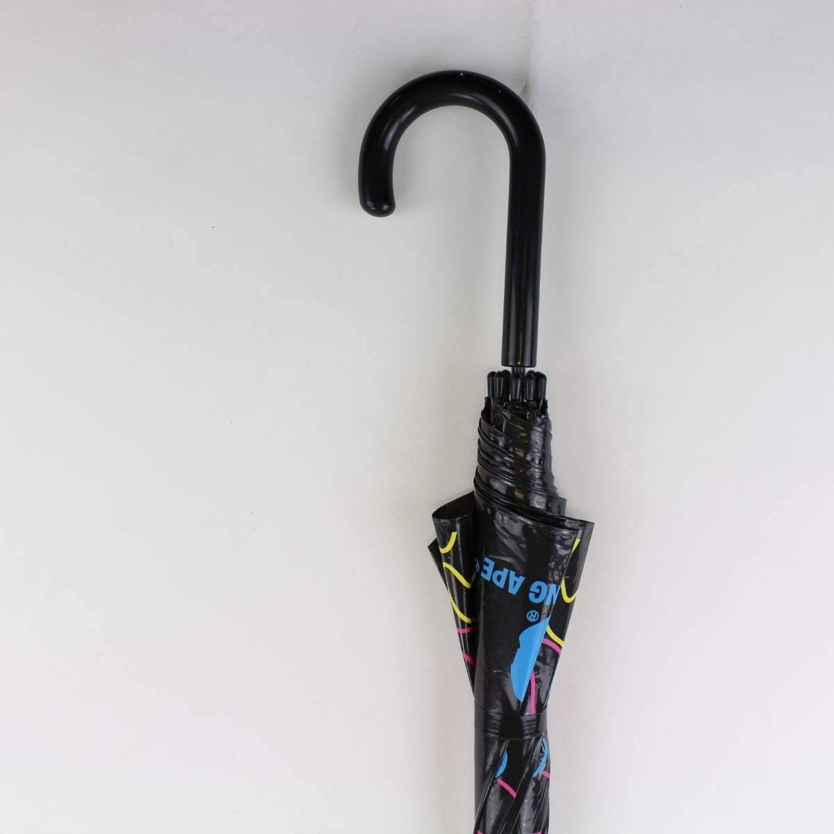 Bape Multicolour Neon Camo Black Umbrella - SaruGeneral
