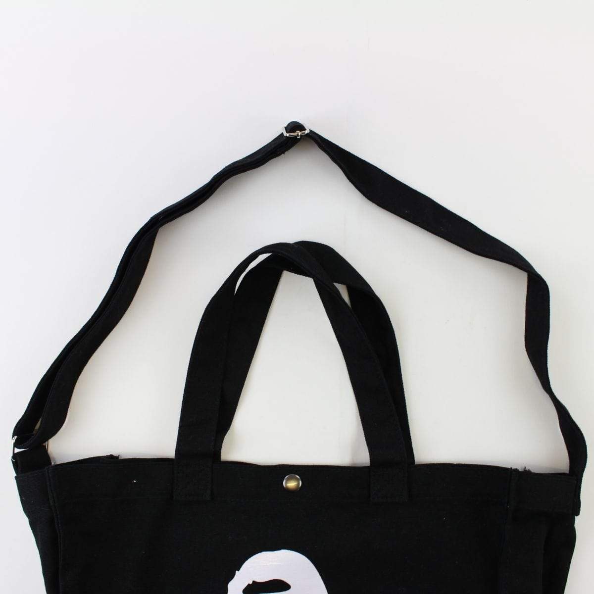 Bape Big Ape Logo Tote Bag Black - SaruGeneral