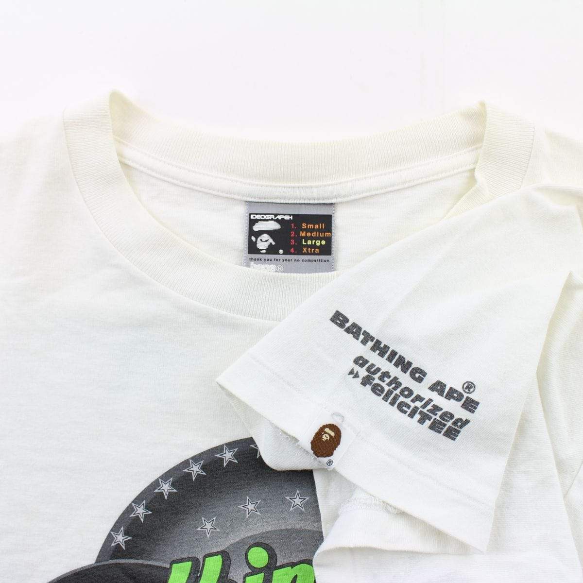 Bape ASNKA circle sta tee white - SaruGeneral