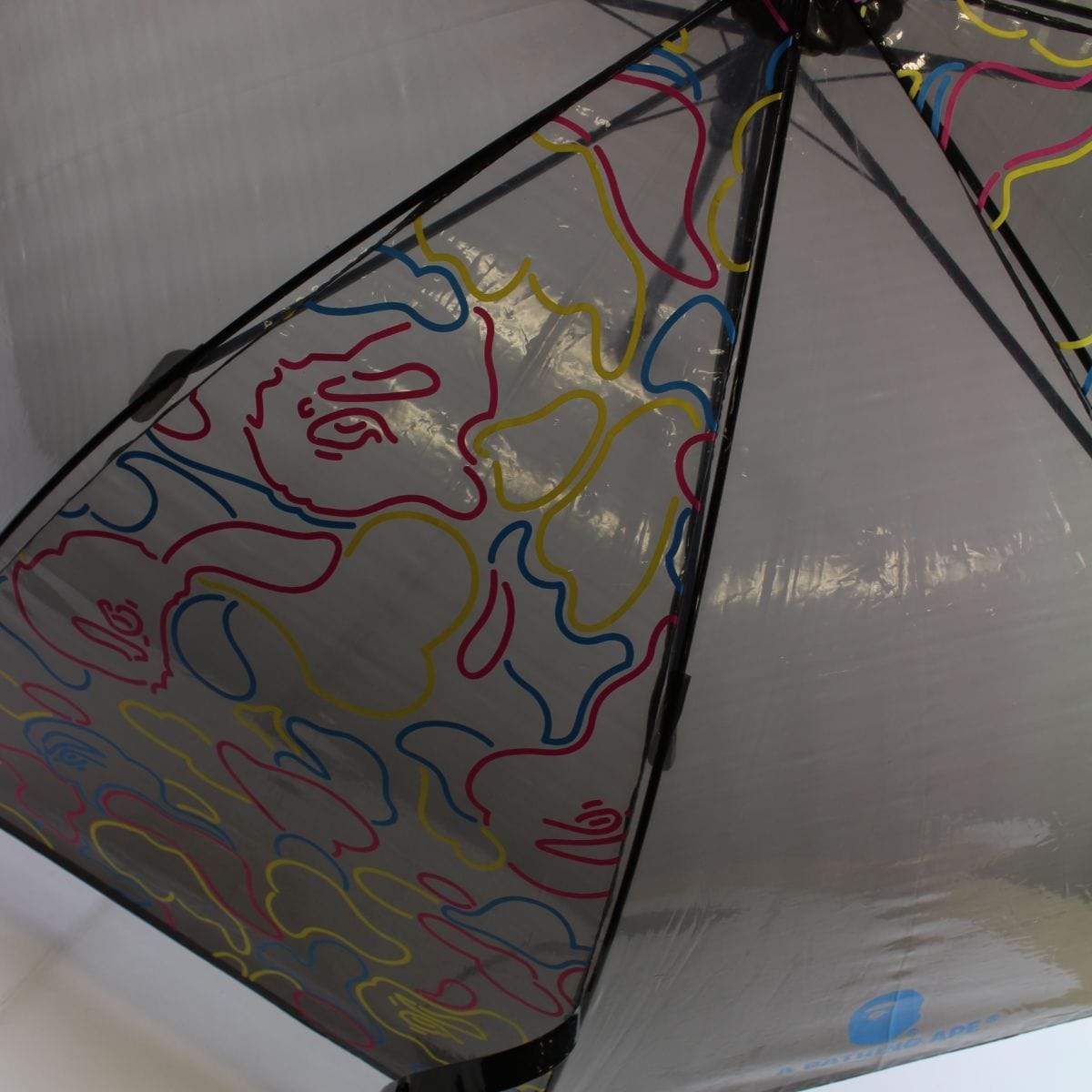 Bape Multicolour Neon Camo Black Umbrella - SaruGeneral
