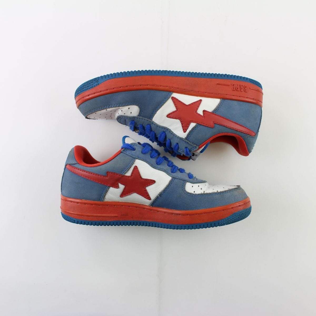 Bapesta Red & Blue Nubuck - SaruGeneral