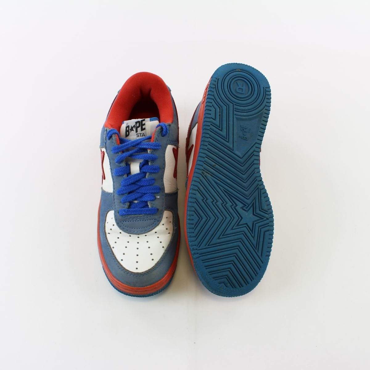 Bapesta Red & Blue Nubuck - SaruGeneral