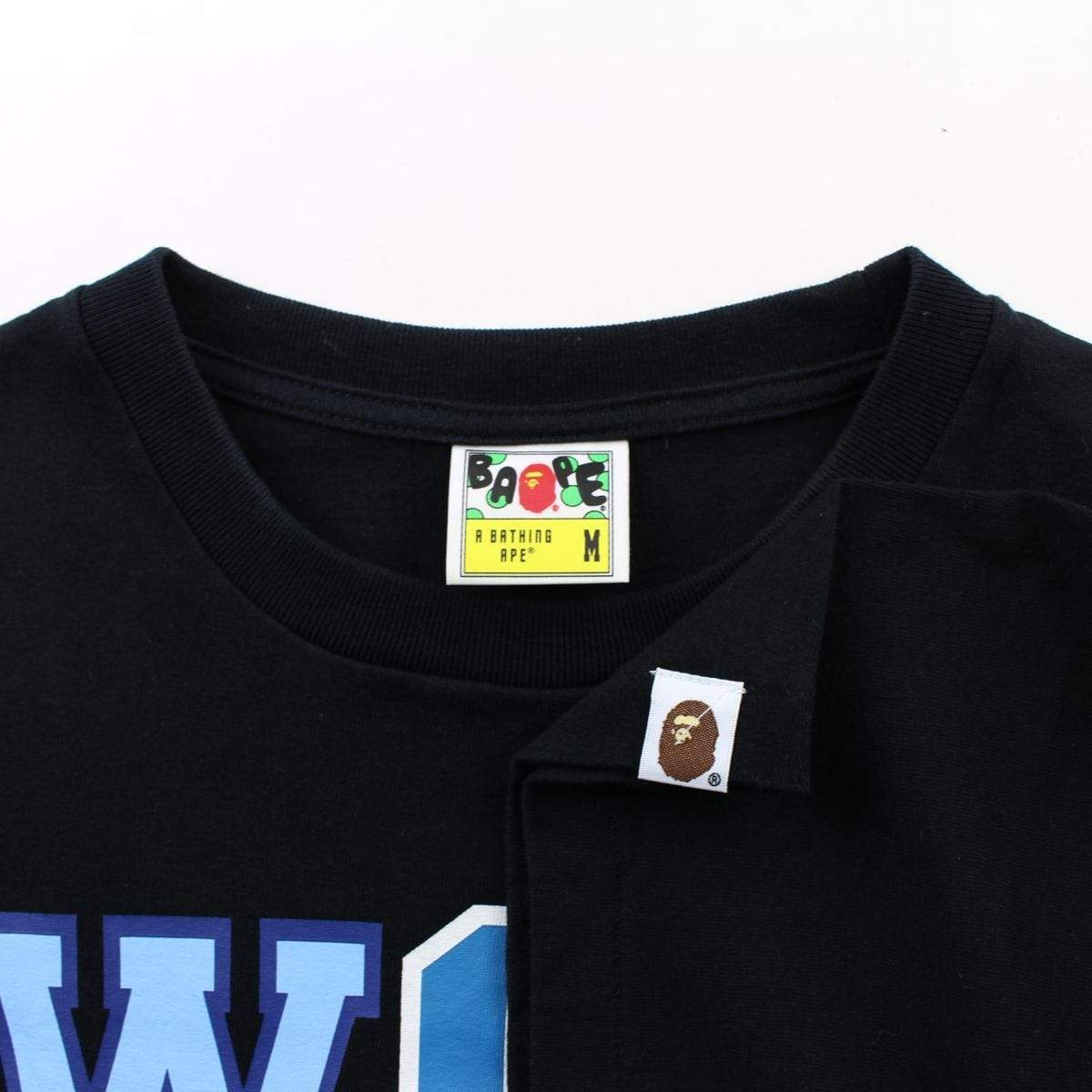 Bape WGM Blue Camo Shark Tee Black - SaruGeneral