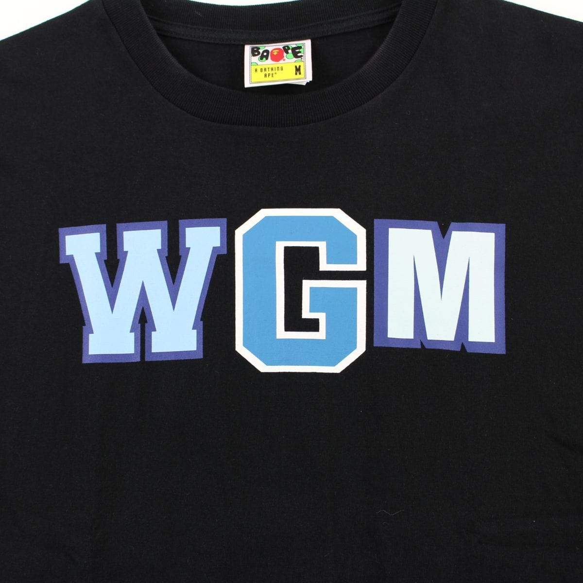 Bape WGM Blue Camo Shark Tee Black - SaruGeneral