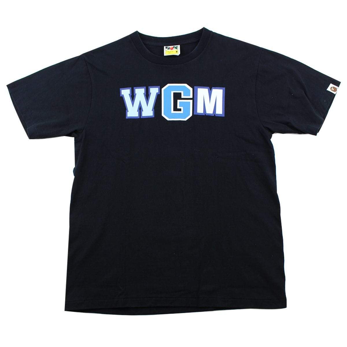 Bape WGM Blue Camo Shark Tee Black - SaruGeneral
