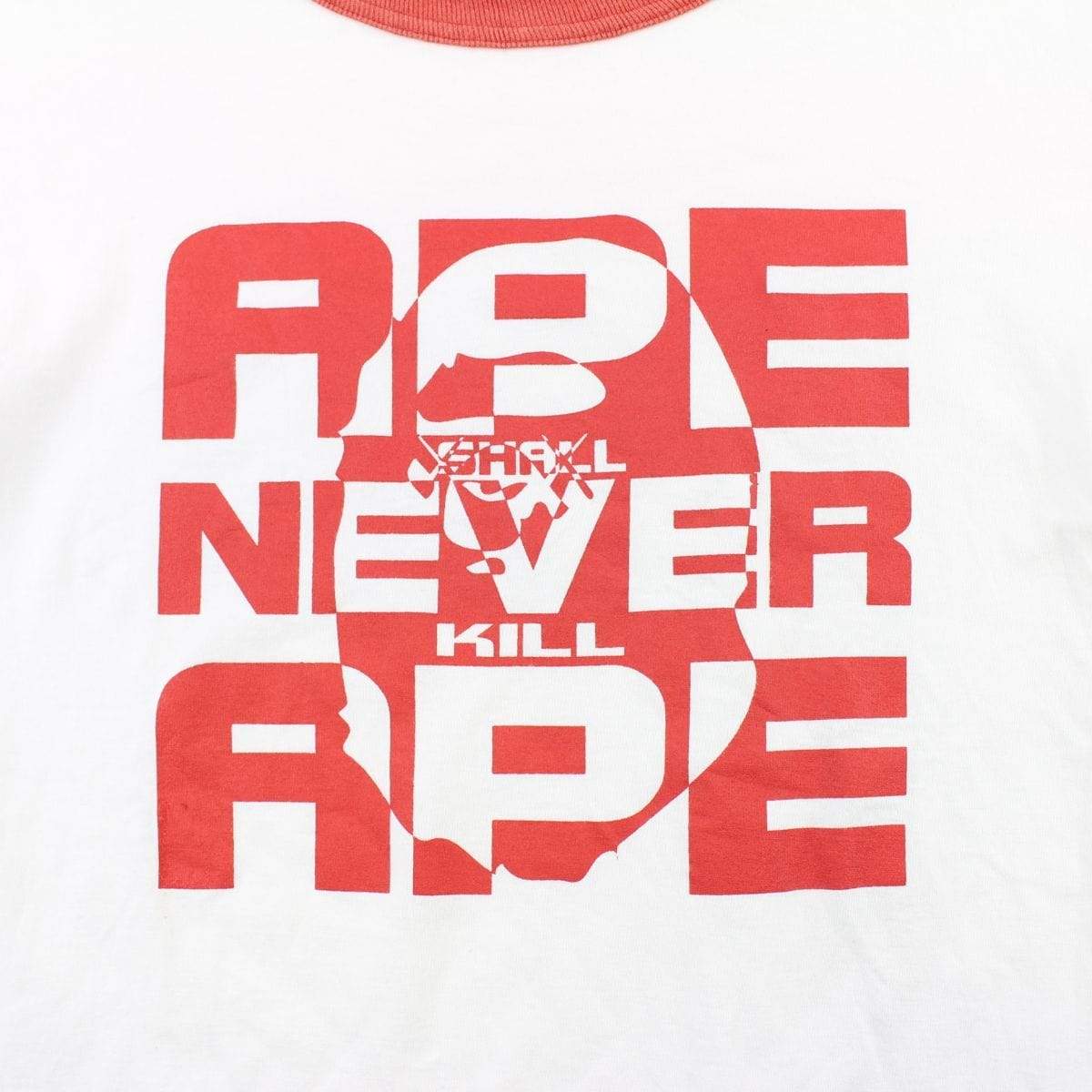 Bape x Kaws A.S.N.K.A Big Ape Logo LS White - SaruGeneral