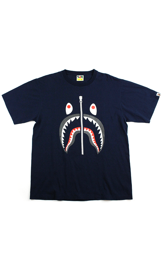 BAPE Black Shark Tee Navy - SaruGeneral