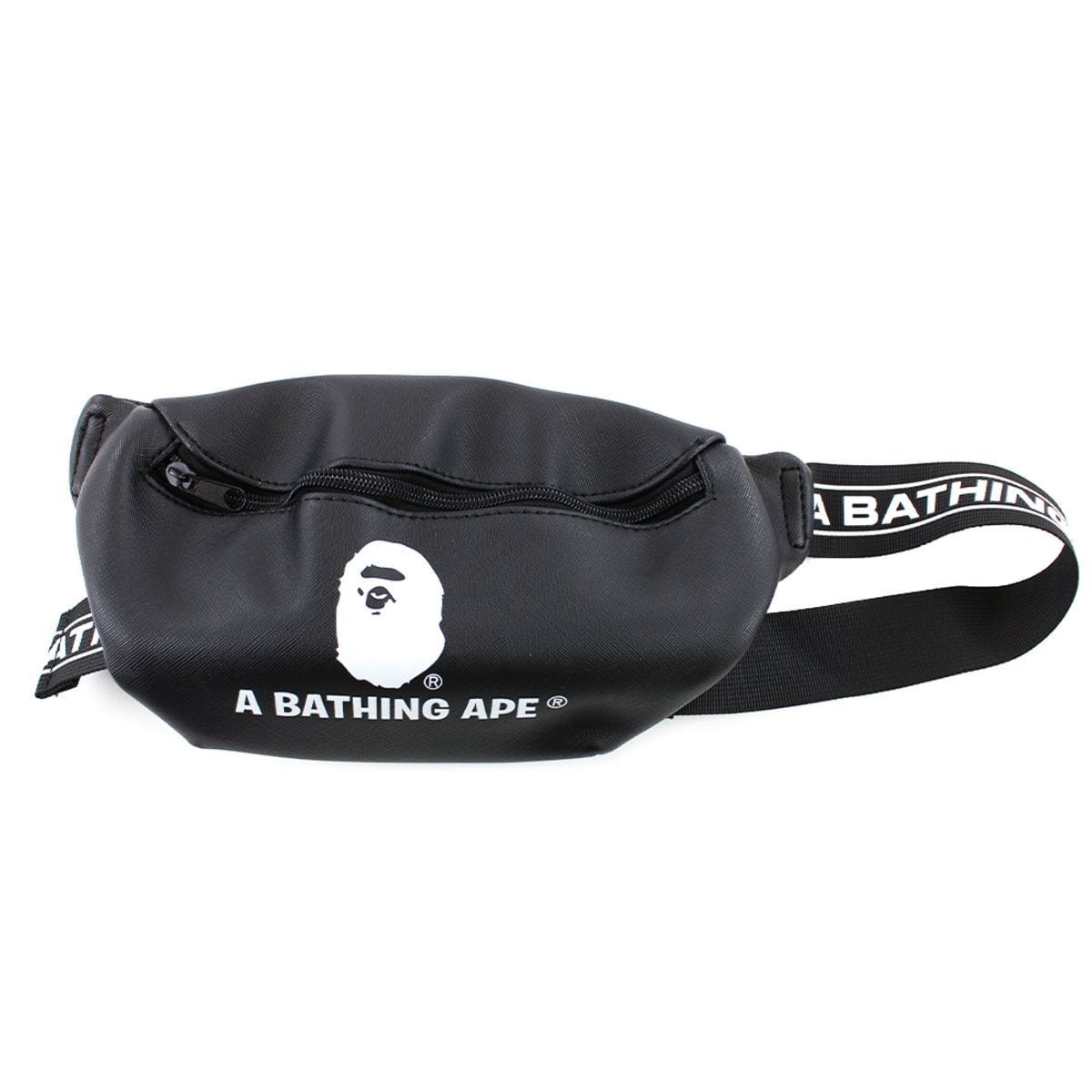 Bape A Bathing Ape Hip Bag Black - SaruGeneral