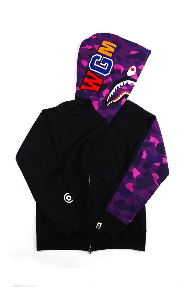 Bape Purple Camo Half Shark Black - SaruGeneral