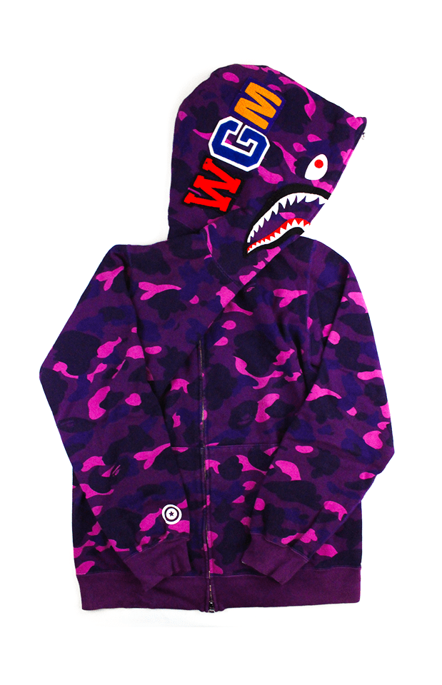 Bape Purple Camo pullover Shark - SaruGeneral