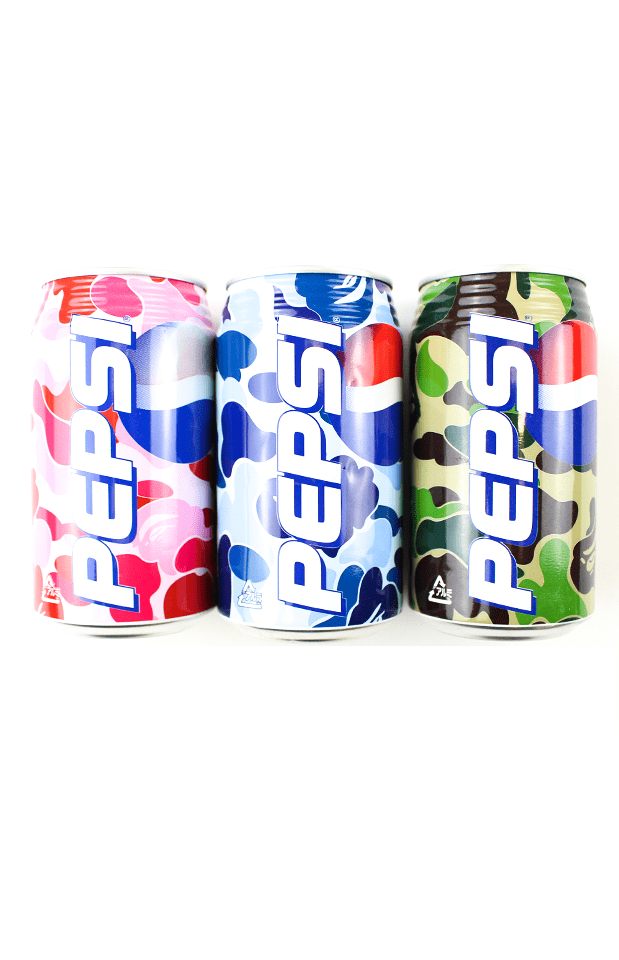 Bape x Pepsi ABC Camo Cans - SaruGeneral