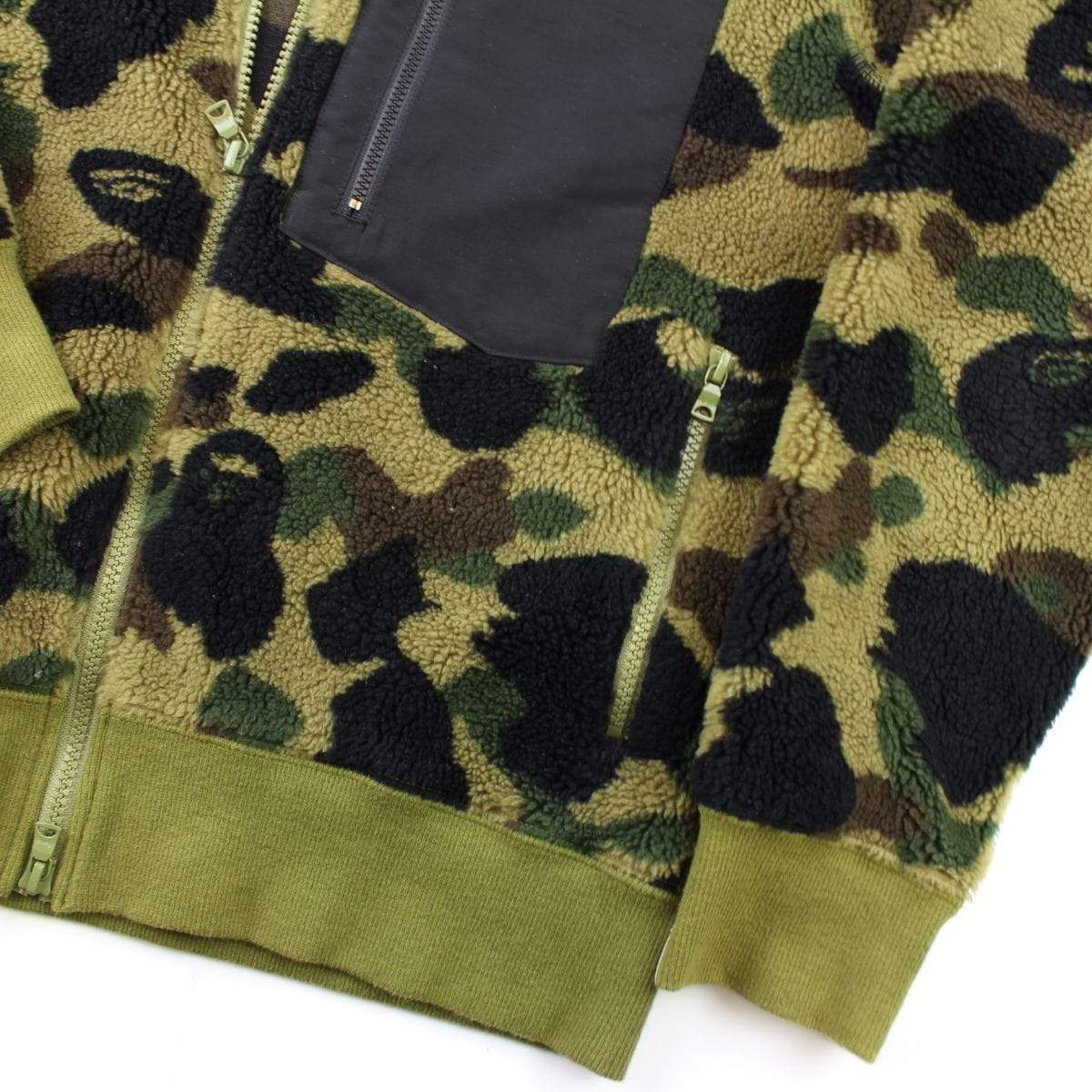 Bape 1st Green Camo BOA Fleece Jacket - SaruGeneral