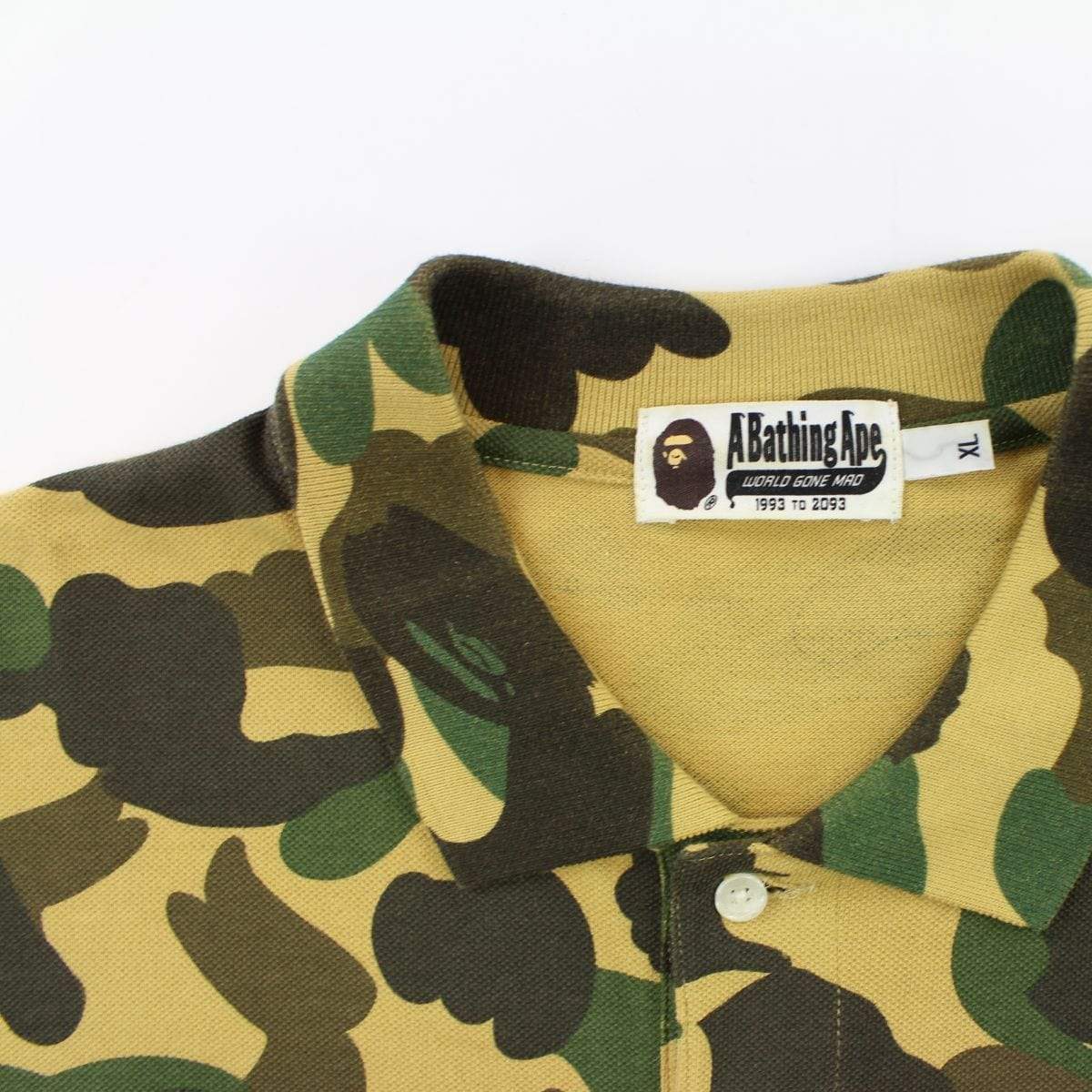 Bape 1st Yellow Camo Polo Shirt - SaruGeneral