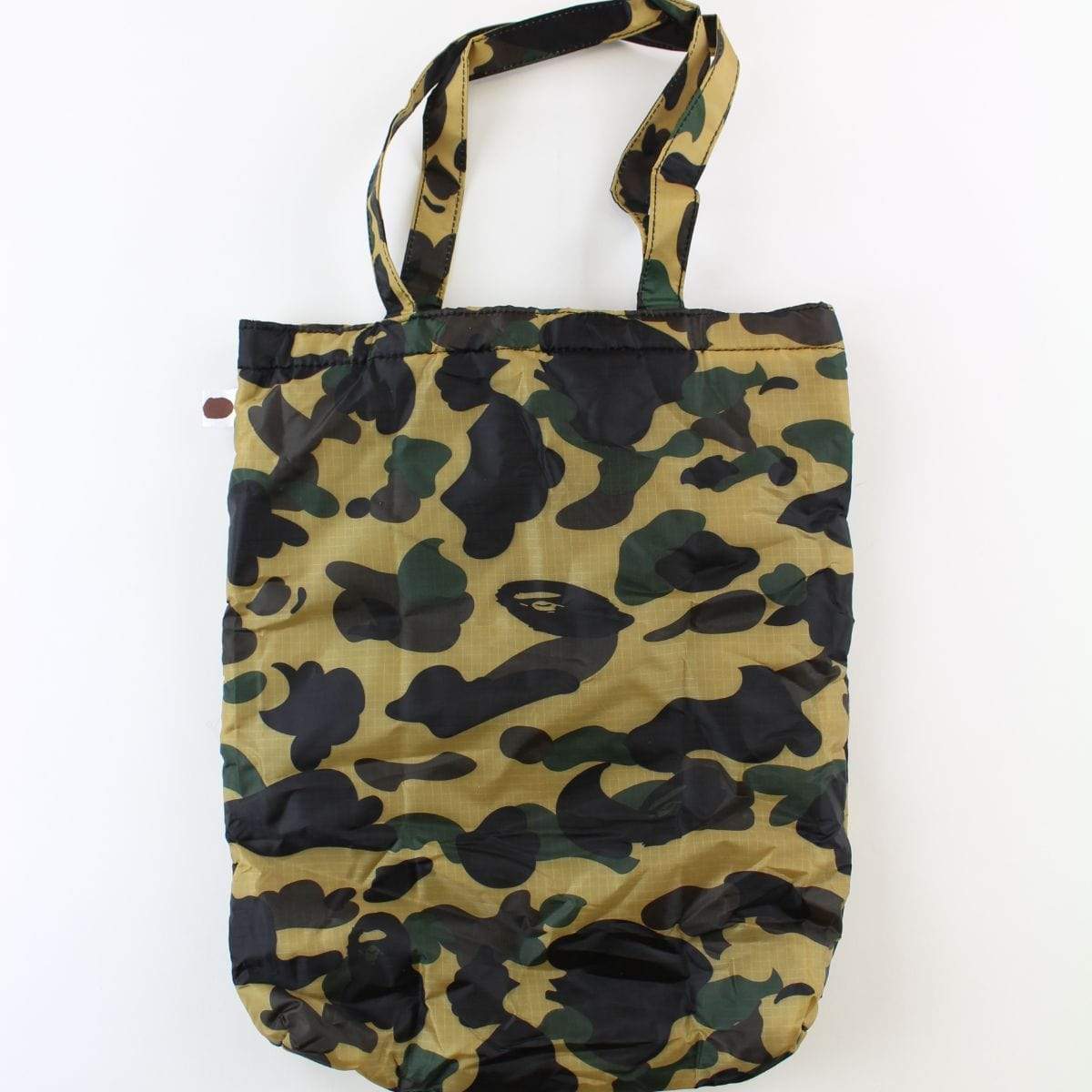 Bape 1st Yellow Camo Shark Face Tote Bag - SaruGeneral