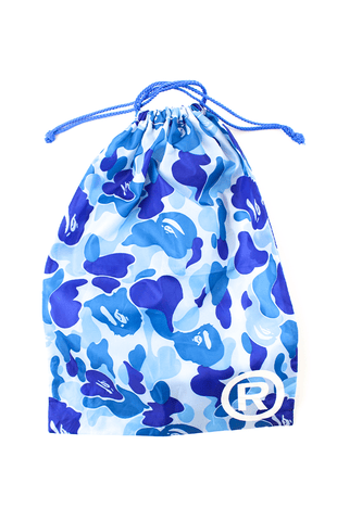 Bape ABC Blue Camo Drawstring Bag