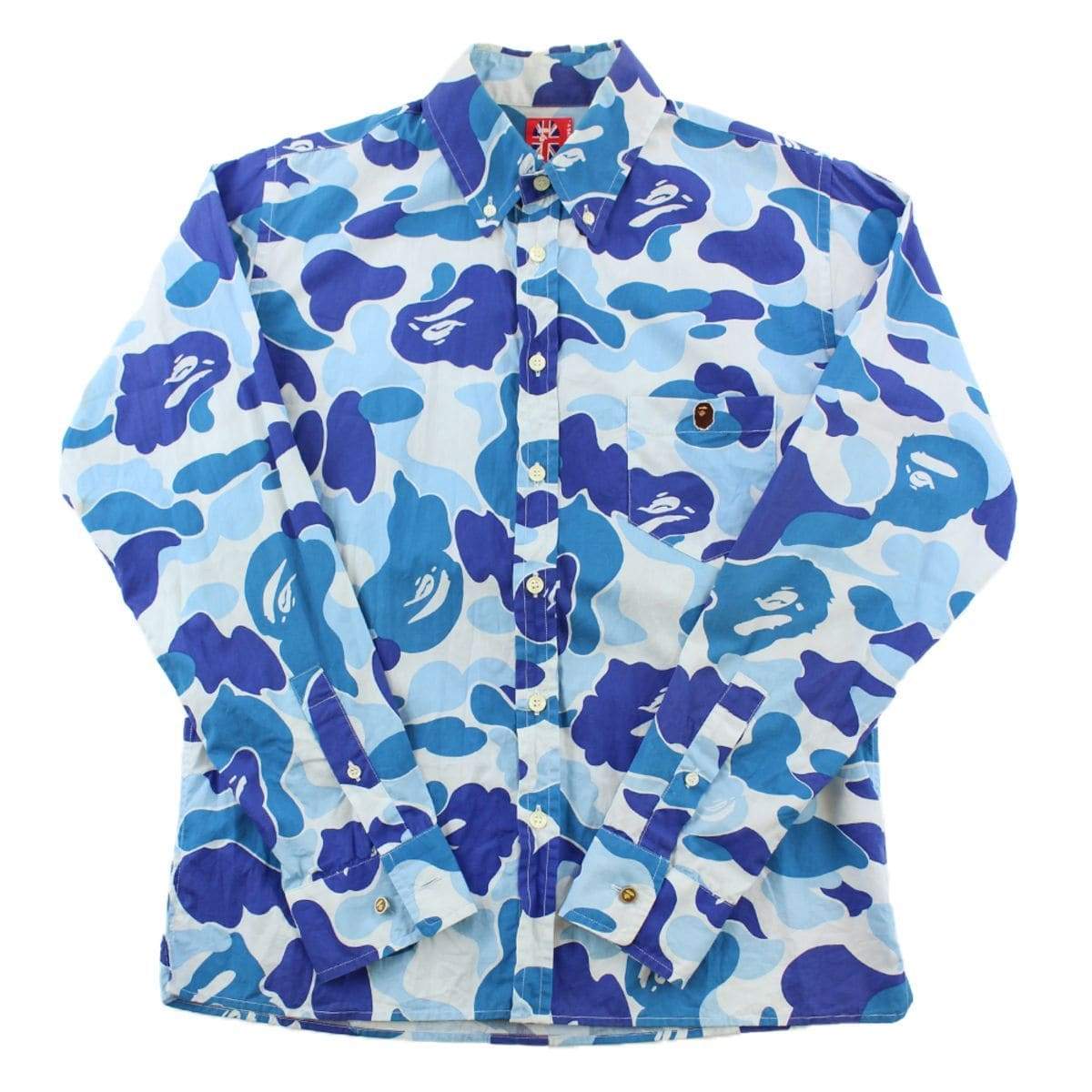 Bape ABC Blue Camo LS Shirt - SaruGeneral