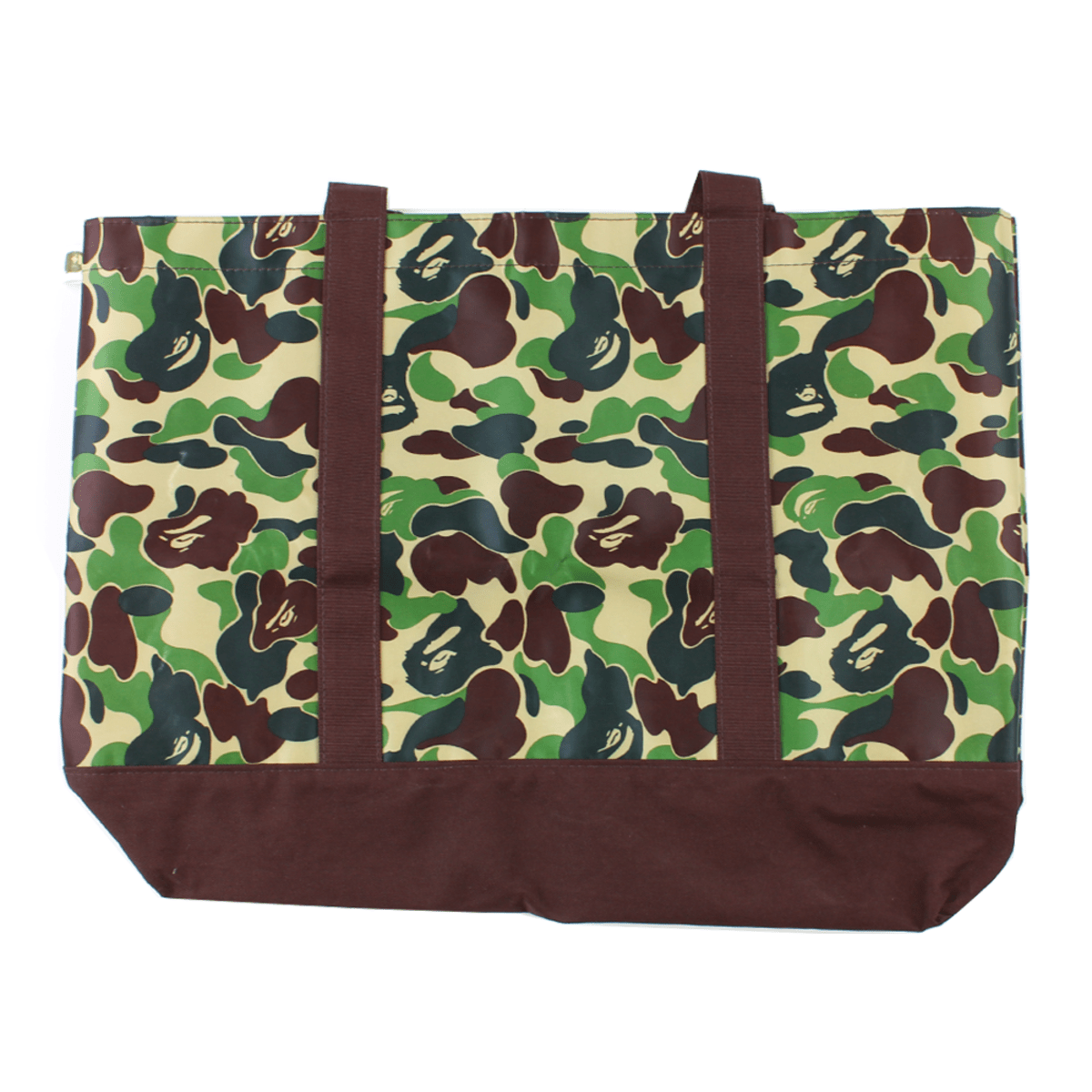 Bape ABC Green Brown Camo Tote Bag - SaruGeneral
