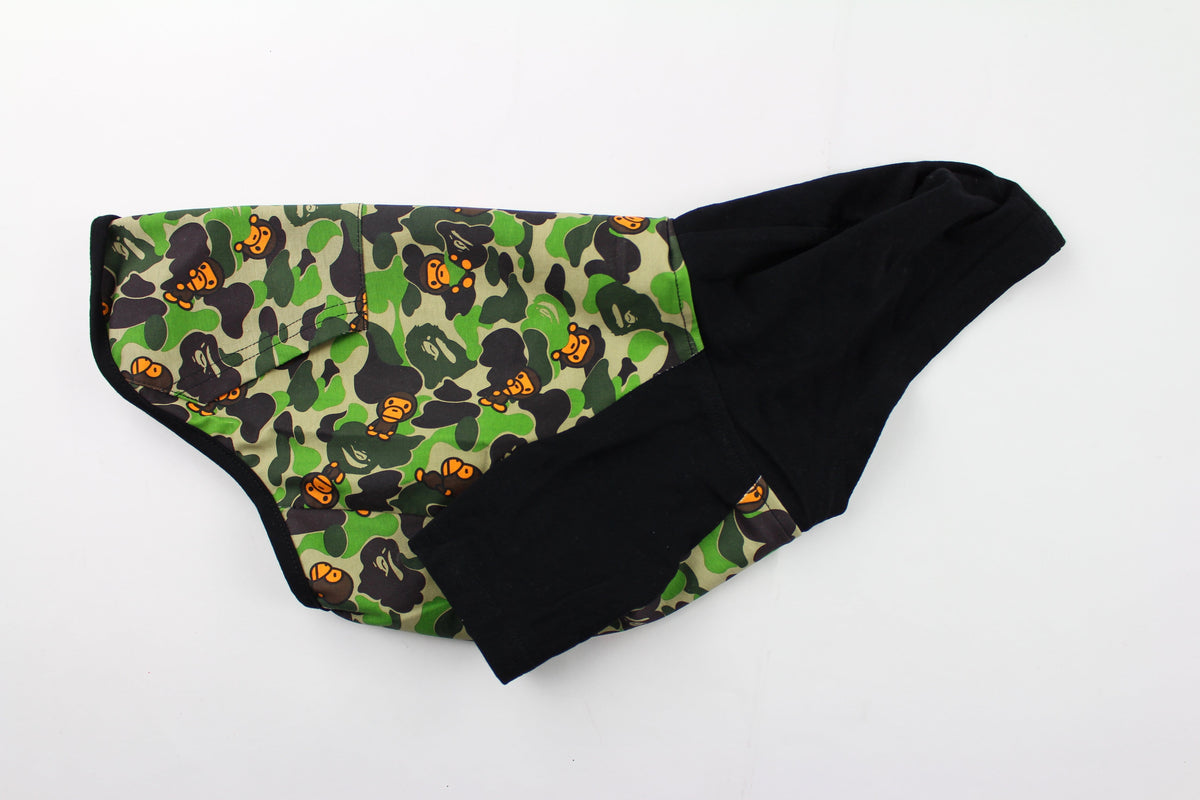 Bape ABC Green Camo Milo Dog Onesie - SaruGeneral