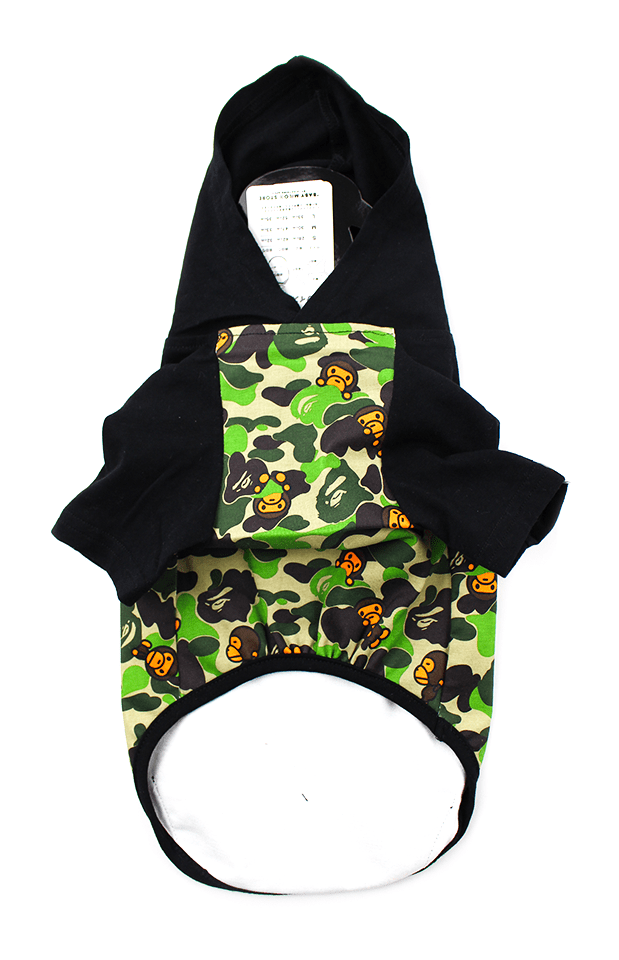 Bape ABC Green Camo Milo Dog Onesie - SaruGeneral