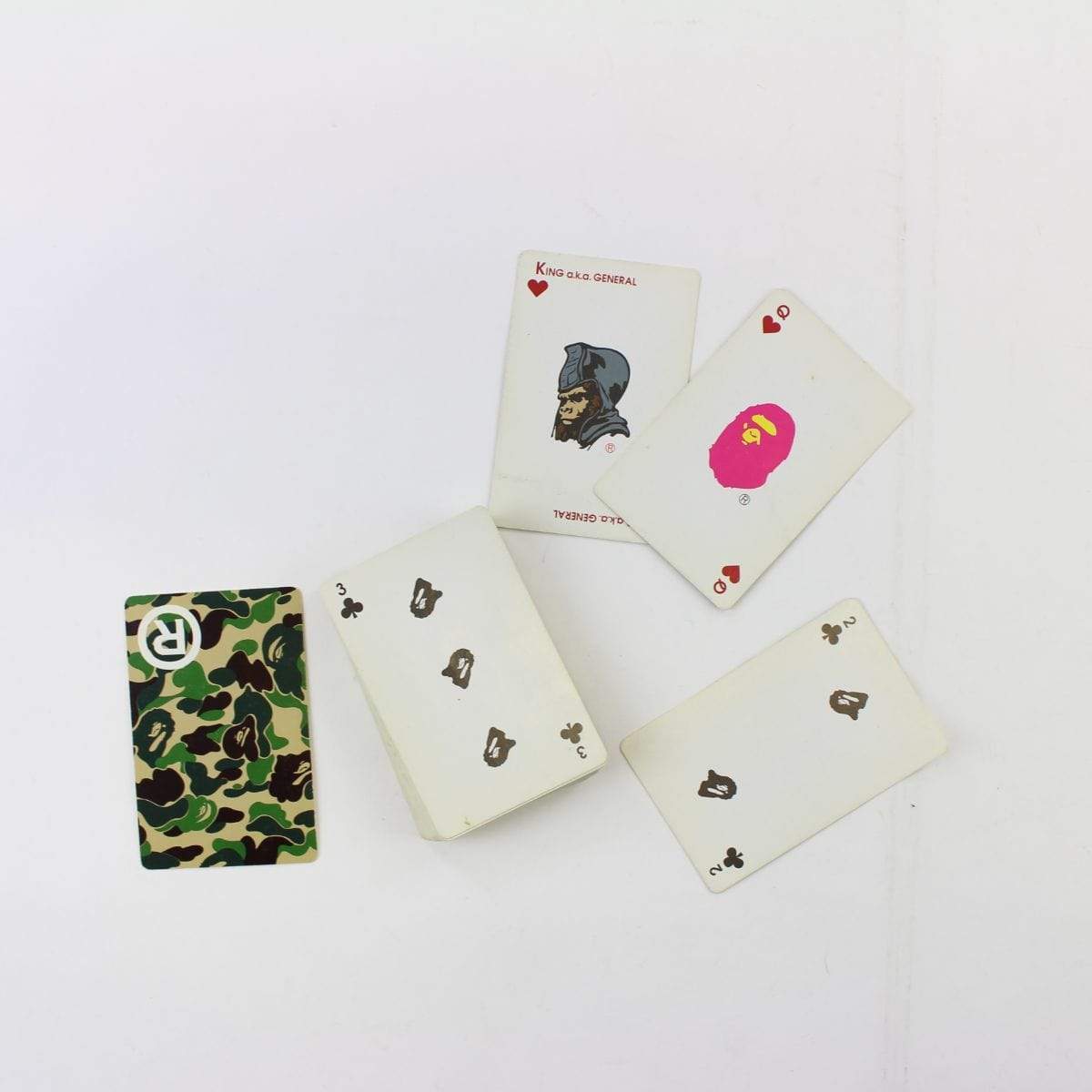 Bape ABC Green Camo Playing Cards - SaruGeneral