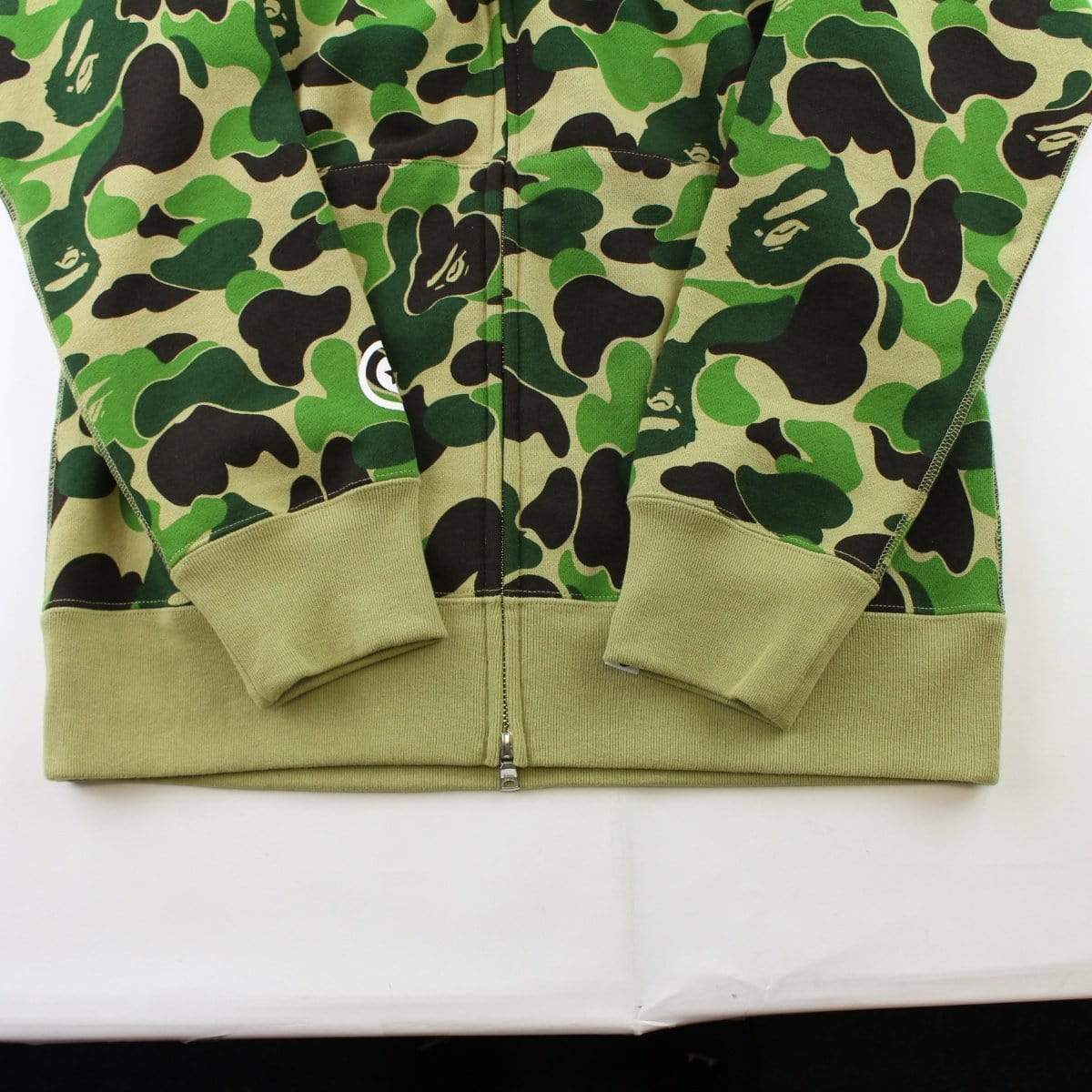 Bape ABC Green Camo Shark Full Zip Hoodie - SaruGeneral