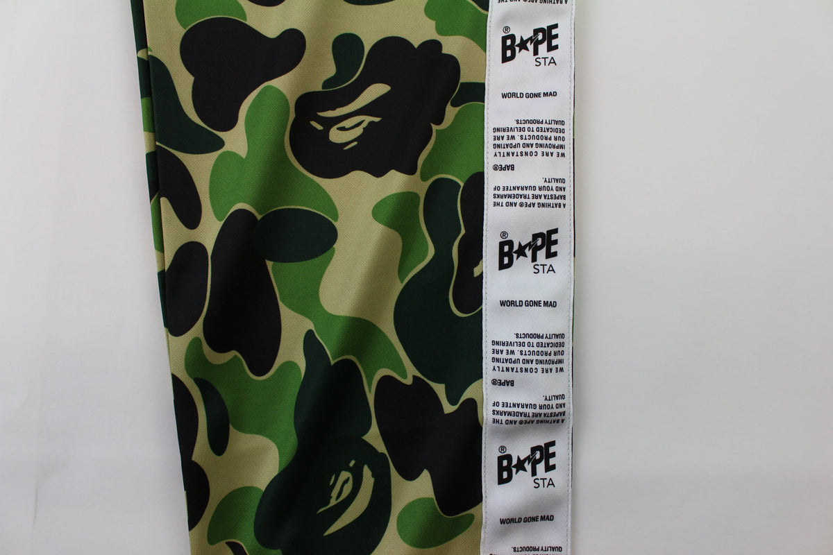 Bape ABC Green Camo Track Pants - SaruGeneral