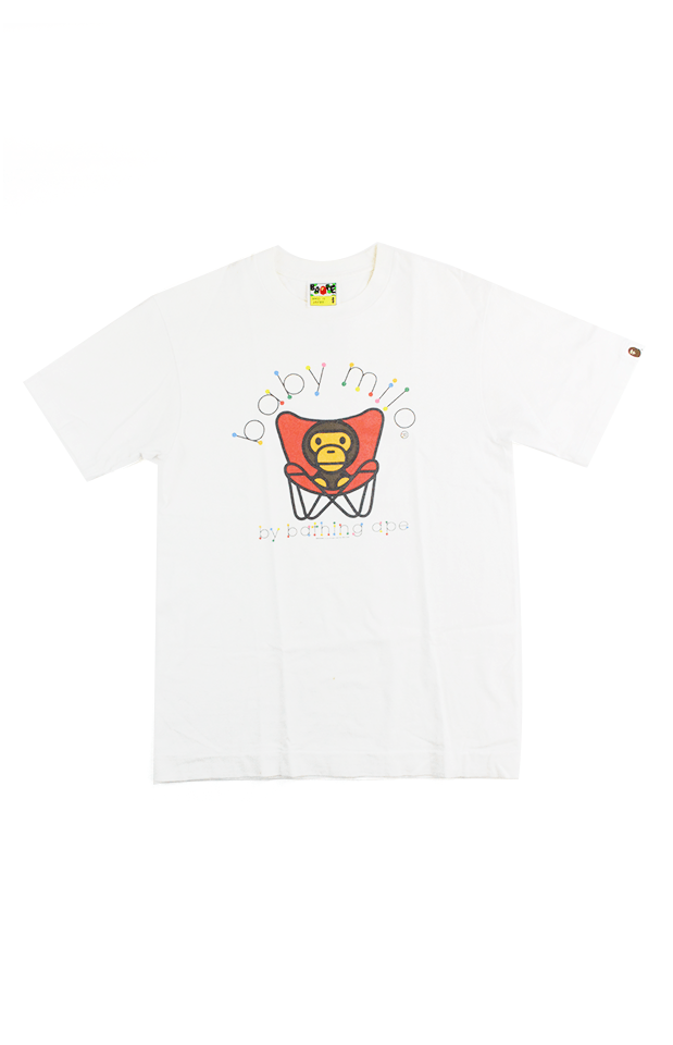bape baby milo chair tee white - SaruGeneral