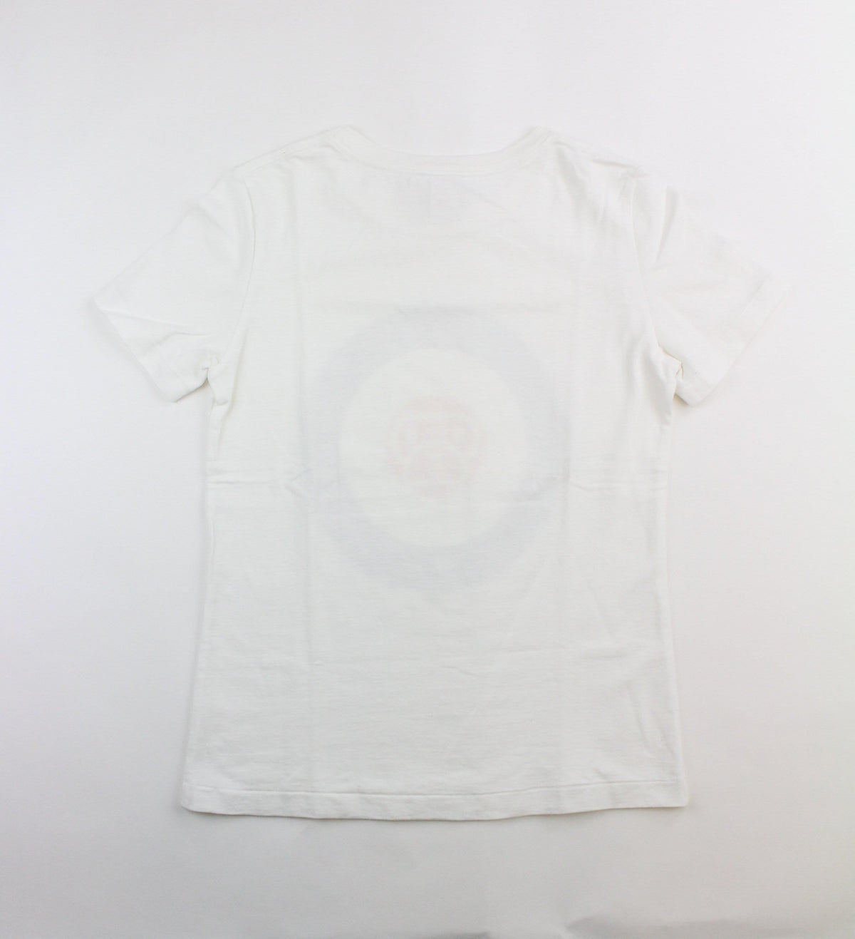 Bape Baby Milo Face Circle Logo Tee White - SaruGeneral