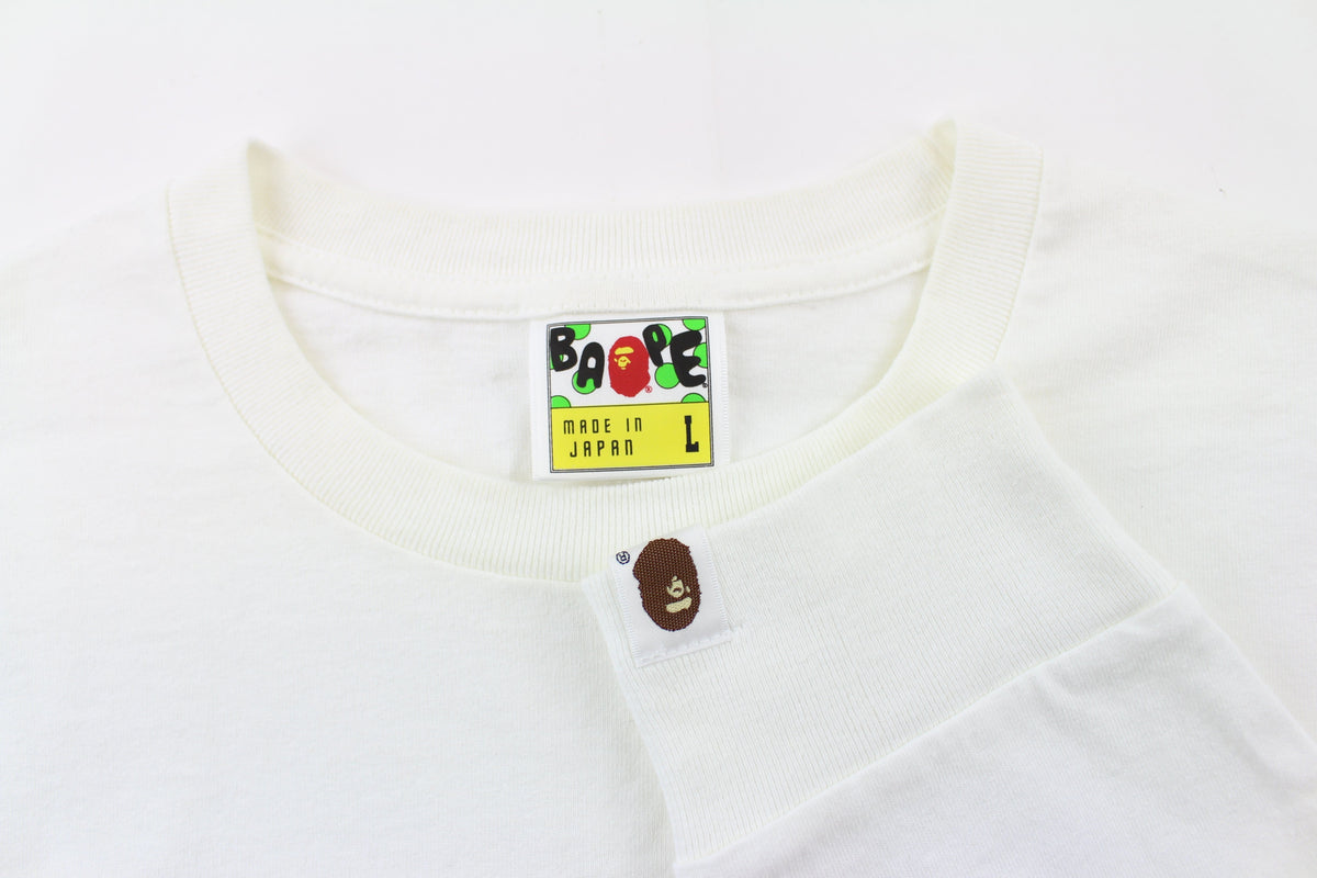 Bape Baby Milo Food LS White - SaruGeneral